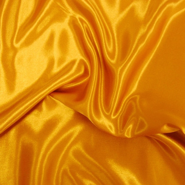 Silk satin Fabric Gold silk Supplies Yellow Fabric by yard fabric Silk squares bridal fabric Fat quarter silk materiral cheap by the yard