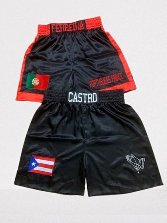 K15- Custom Silk Satin Boxing Shorts & Trunks – Personalized With