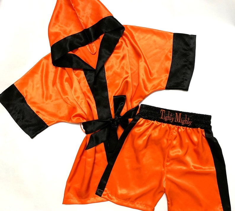 CUSTOM Made Satin Baby BOXING Robe Trunk set Boxing Outfit Etsy
