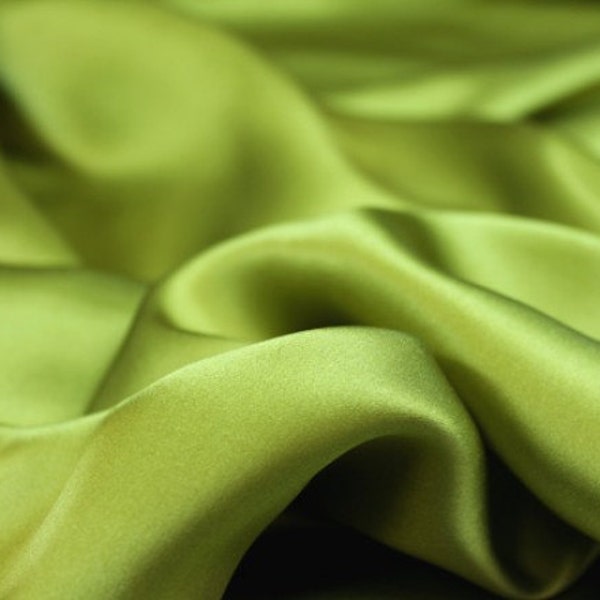 Silk satin Fabric Lime Green silk Supplies Fabric by yard Silk square bridal fabric Fat quarter silk materiral wholesale fabric by the yard
