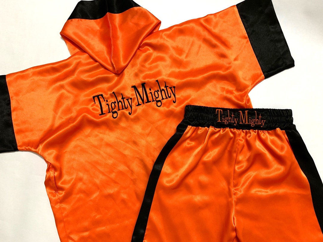 K3CUSTOM Made Satin Baby BOXING Robe Trunk Boxing Outfit Personalized