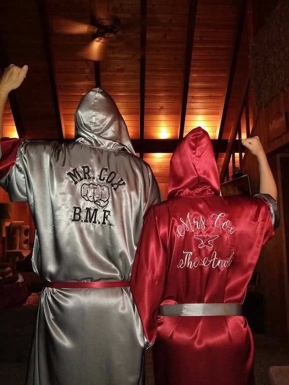 Adult Boxing Silk Satin Robes Custom Made Robes Personalized Robes