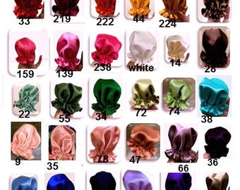 Coprichignon in raso di seta su misura, fermachignon in raso di seta, accessorio per la protezione dei capelli in seta, chignon di bellezza, coprichignon in raso di seta