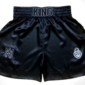 CUSTOM boxing shorts and Embroidered Boxing Shorts and Boxing Trunks for adult and kids boxing Trunks Boxing Shorts men boxing short baby image 6