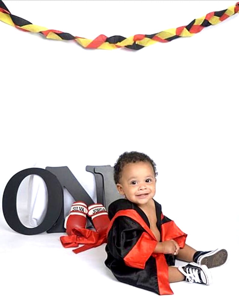 K1CUSTOM Made Satin Baby BOXING Robe Trunk Set Boxing Outfit Etsy UK