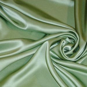 Silk satin Fabric Sage Green silk Supplies Fabric by yard Silk square bridal fabric Fat quarter silk materiral wholesale fabric by the yard