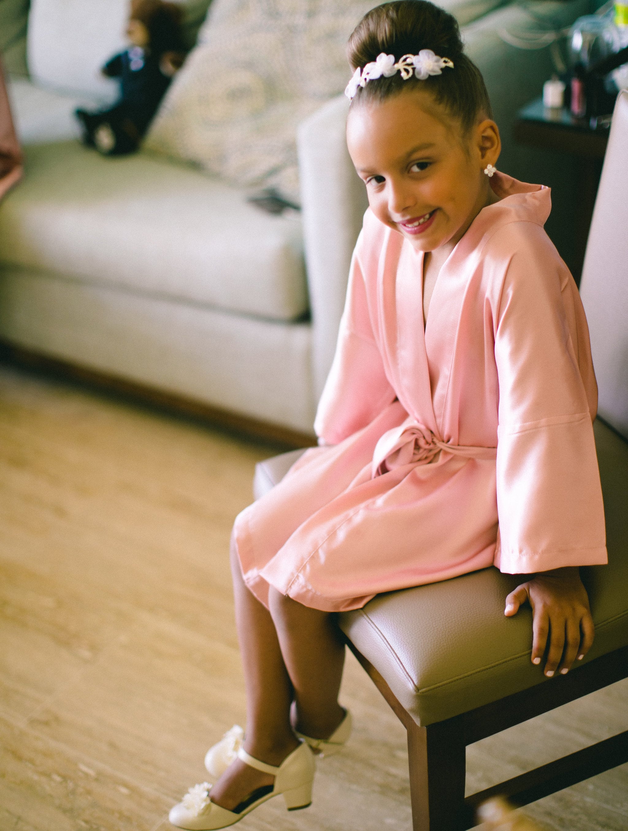 Kids Robes Flower Girl Robes Satin Robes Personalized Robes Etsy