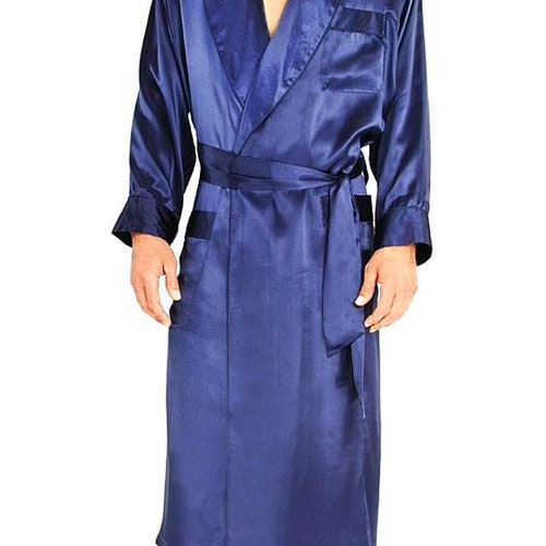 R1custom Made Men's Satin Robe Groomsmen's Robe Etsy