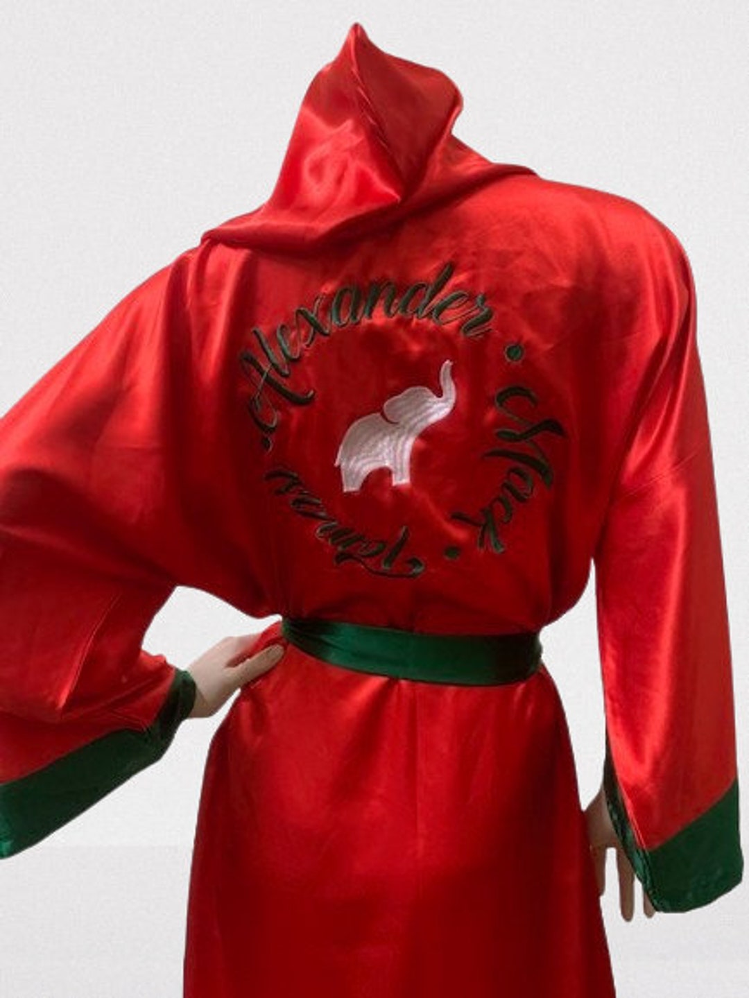 Adult Boxing Silk Satin Robes Custom Made Robes Personalized Robes Embroidered Robes