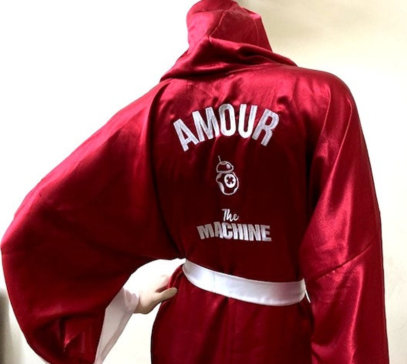 mongorammed robes Boxing robes Men boxing robes Couple Adult Boxing Silk Satin robes Custom made robes Personalized robes embroidered robes