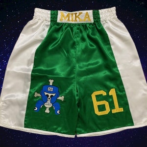 K12-CUSTOM Gemaakt en GEPERSONALISEERD satijnen boksshorts Boksbroek voor volwassenen en kinderen