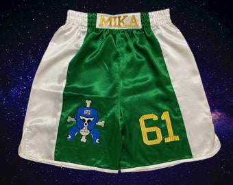 K12-CUSTOM Made and PERSONALIZED Satin Boxing Shorts Boxing Trunks for adult and kids boxing Trunks Boxing Short men Shorts baby boxing