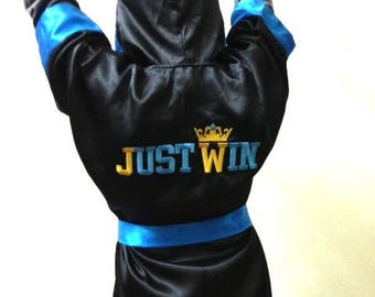 Custom made little fighter outfit boxing robe Kids boxing Fighter Boys ULTIMATE Fighter Baby Custom Boxing personalized