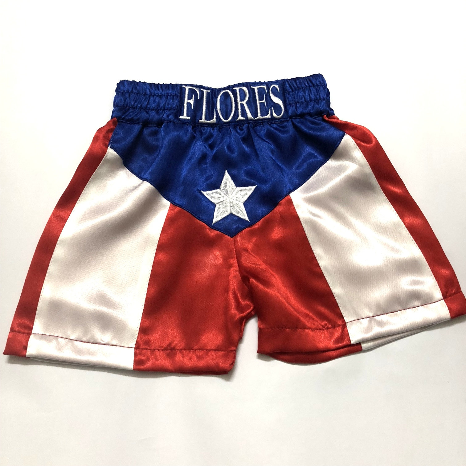 CUSTOM Made NATIONAL FLAG Boxing Robe Trunk Set Boxing Outfit