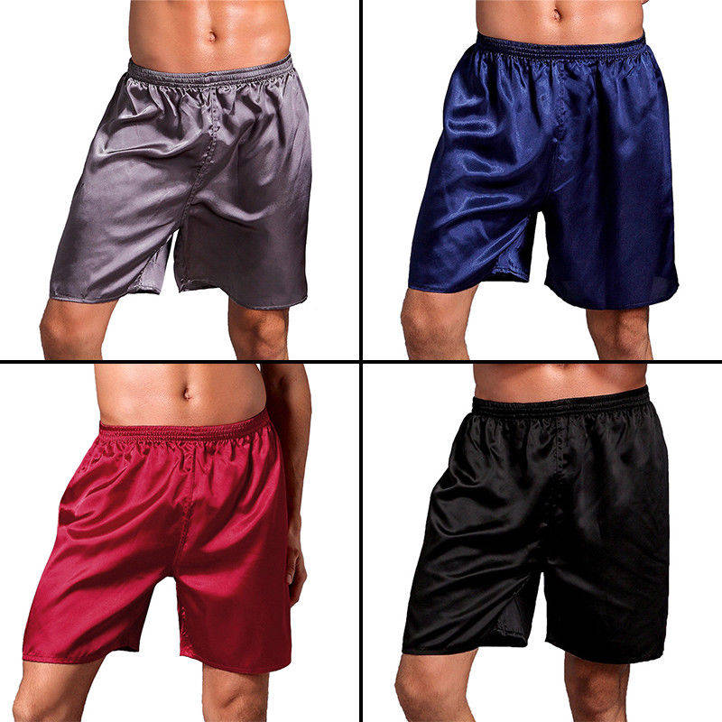 S1-personalized Men Silk Satin Shorts 