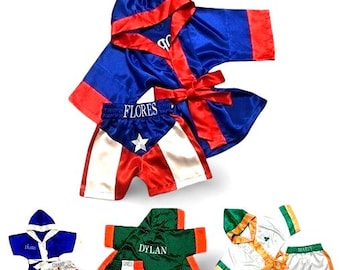 CUSTOM Boxing Robe set, Kid Personalized boxing robe set, baby boxing robe, shorts and Youth boxing robe and robe set outfit boxing