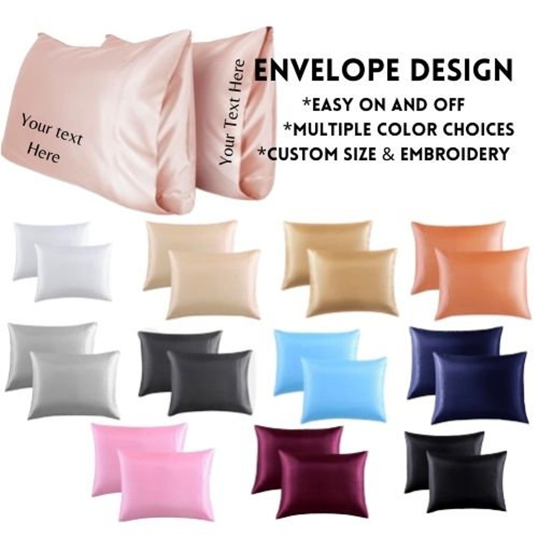 Silky Satin Soft All Sizes, All Colors Satin Pillowcase for Hair Skin