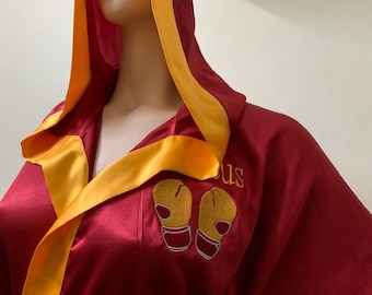 Custom Boxing robes/Silk boxing robe/Satin boxing robe/Personalized boxing robes/Boxing robe with hood custom/Silk boxing robe with hood
