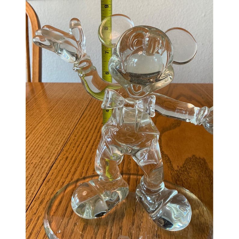 Disney Mickey Mouse Crystal Figurine David Sandidge Ltd Ed 11/100 8.5" image 6