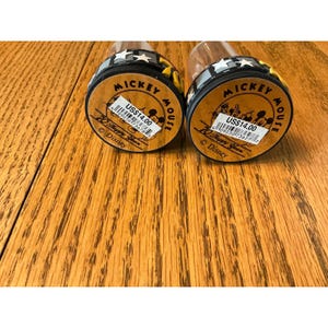 Disney Mickey Mouse 70 Happy Years Thimble Figurine Set of 2 Collectible Domes image 6