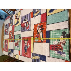 Vintage 90 Disney Cool Mickey Mouse Bedding Retro Flat Sheet Pillowcases blanket image 14