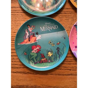 Vintage Zak Designs Disney kleine zeemeermin Pocahontas Barbie melamine bordenset 4 afbeelding 3