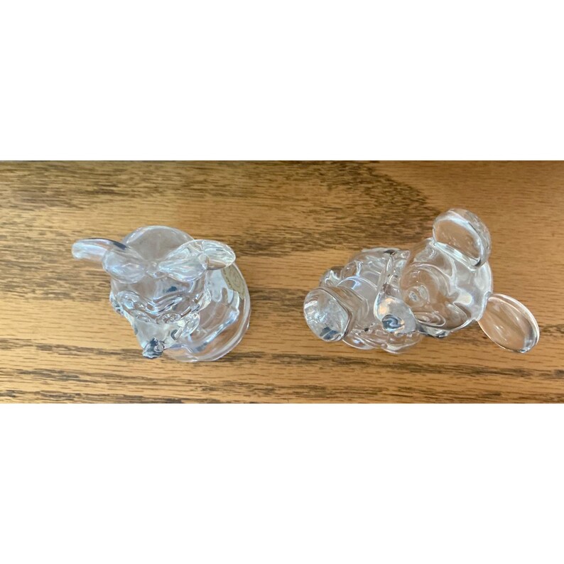 Lenox Crystal Mickey & Minnie Mouse Figurines Full Lead Crystal Germany Set image 5