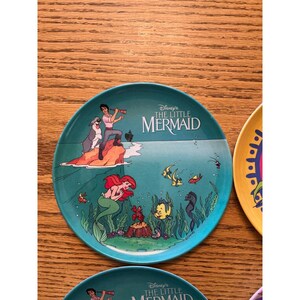 Vintage Zak Designs Disney kleine zeemeermin Pocahontas Barbie melamine bordenset 4 afbeelding 2