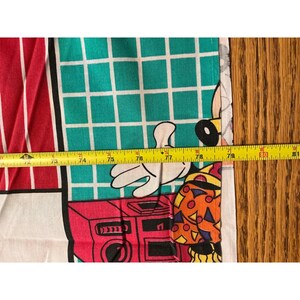 Vintage 90 Disney Cool Mickey Mouse Bedding Retro Flat Sheet Pillowcases blanket image 4