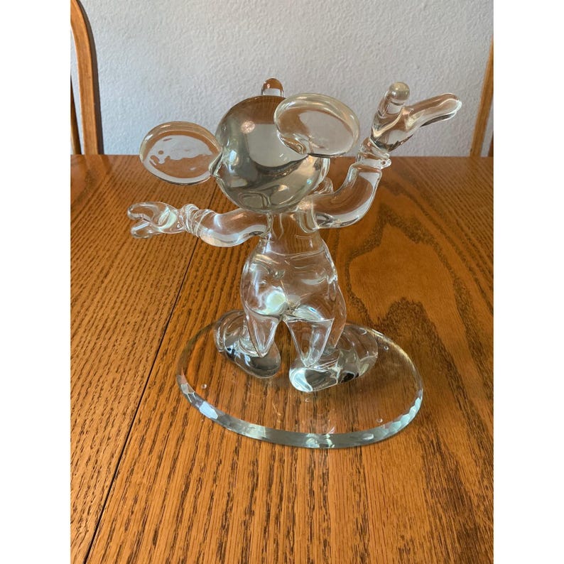 Disney Mickey Mouse Crystal Figurine David Sandidge Ltd Ed 11/100 8.5" image 4