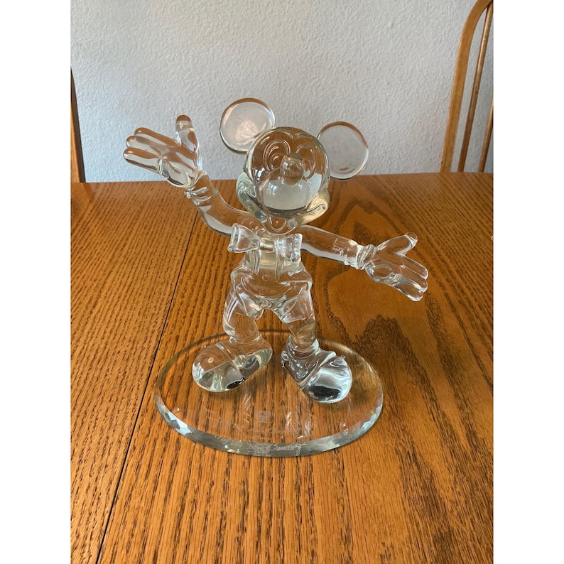 Disney Mickey Mouse Crystal Figurine David Sandidge Ltd Ed 11/100 8.5" image 1