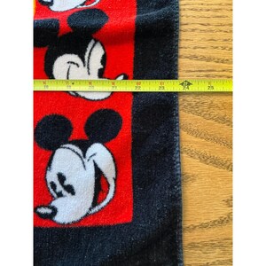 Vintage Disney Mickey Mouse handdoek Franco katoen zwart rood 40 x 23,5 afbeelding 6