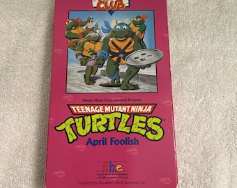 Teenage Mutant Ninja Turtles Burger King Kids Club VHS Film 1990 Vintage TMNT