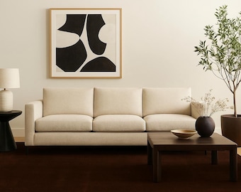 Hand Tufted Rug, Solid Dark Brown Wool, Made To Order