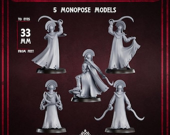 Trench Compatible Crimson Hussar Blade Dancers |  Melee Assassin Minis