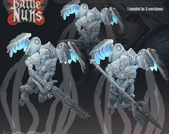 Sci Fi Battle Hegumeni Ascendant Miniature Flying Resin Hero for RPGs and Wargaming