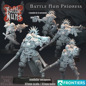 Sci Fi Battle Nuns - Prioress Miniature Modular Resin Hero för RPG och Wargaming