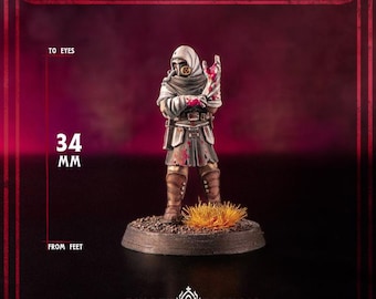 Trench Compatible Crimson Hussars Medic | Grimdark Field Surgeon Mini