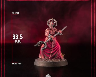 Trench Compatible Crimson Hussars Witch Catcher Mini | Grimdark Witch Hunter