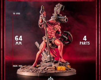 Trench Compatible Crimson Hussar Czar Cannon |  Grimdark Artillery Monster