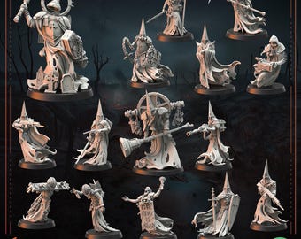 Trench  Compatible ghostly Trench Pilgrims warband | 3D Printed Resin Tabletop Gaming Figures