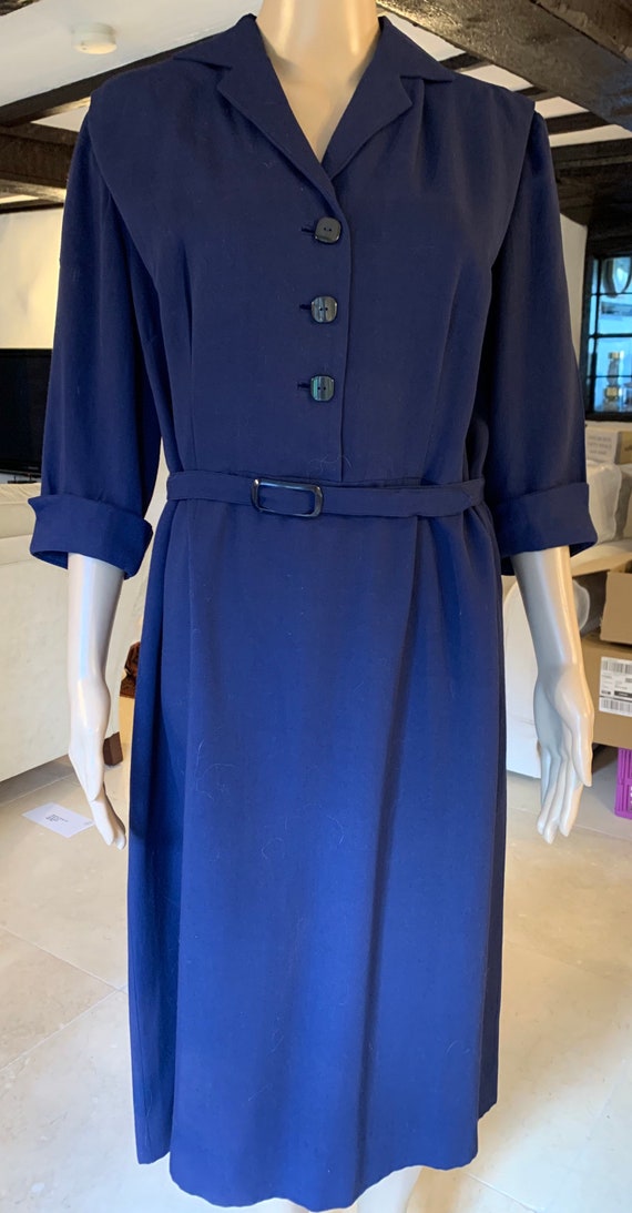 blue serge dress Serge Dress: Denim, Mid Blue – With Nothing Underneath