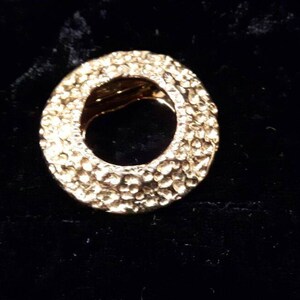 1970er Schal Clip Goldton Metall klappbar