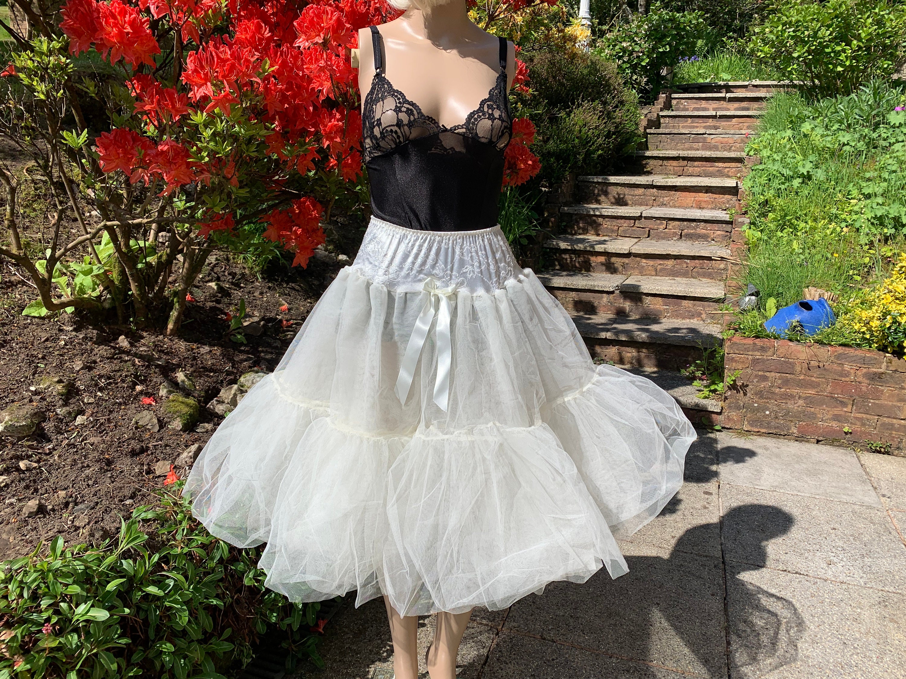 Rock and Roll Tulle NET 4 Layer Petticoat Skirt Etsy
