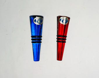 Bohemia Crystal 24% Lead Wine Bottle Stoppers Set of 2 (3" Each)