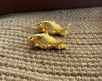 Risis 24K Gold Plated RARE Carp Chopsticks Holders Set of 2