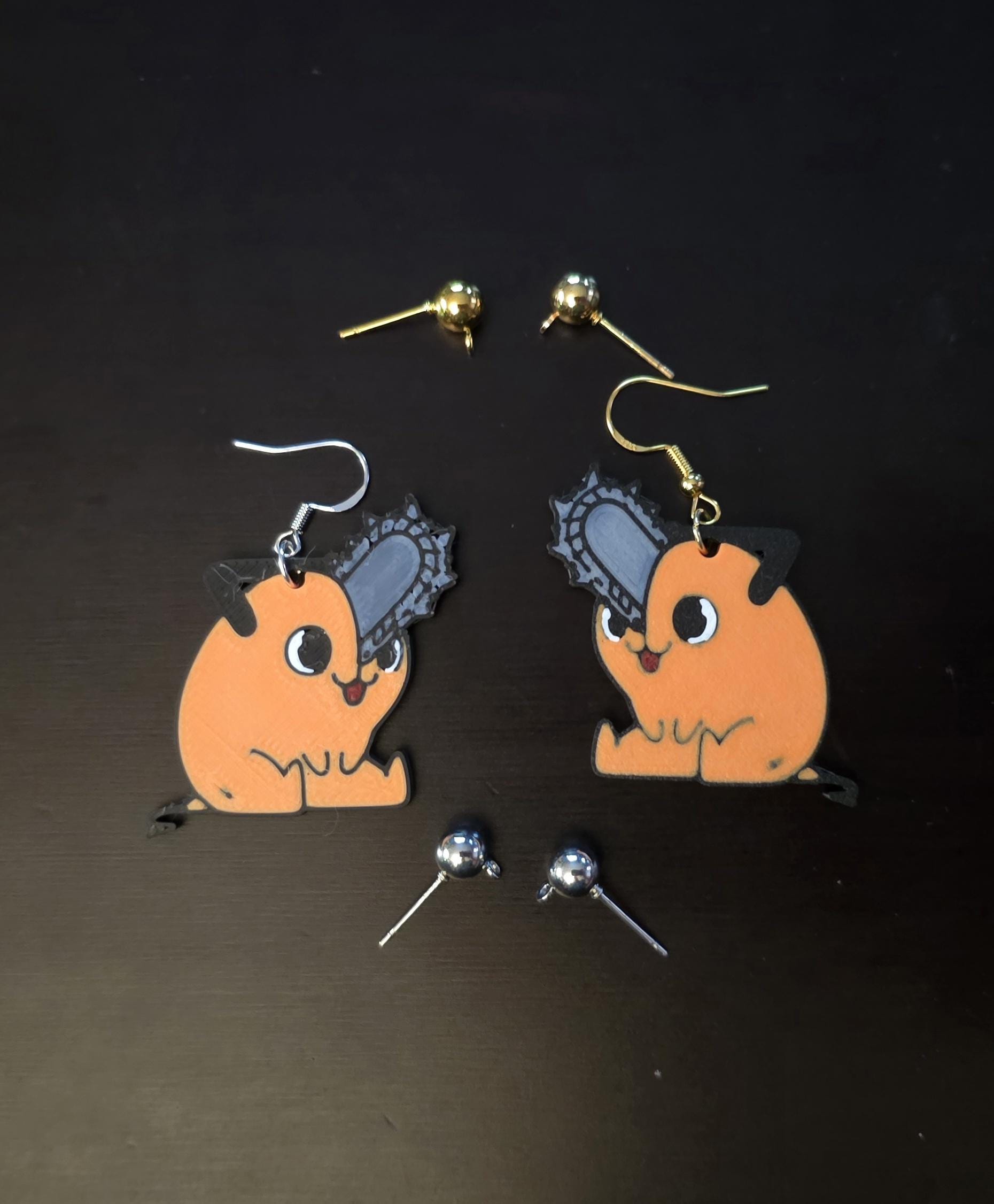 Chainsaw Man Earrings - Etsy