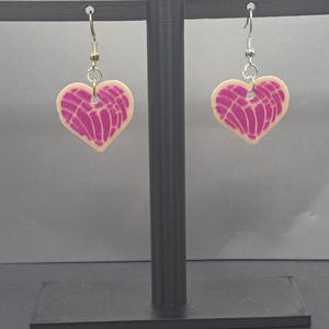 Pink &quot;Concha&quot; Dangle earrings