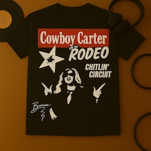 Cowboy Carter Rodeo Tour Shirt, Chitlin Circuit Bootleg Tee, Western Vintage Style, Beyoncé Fan Merch, Unisex Concert T-shirt
