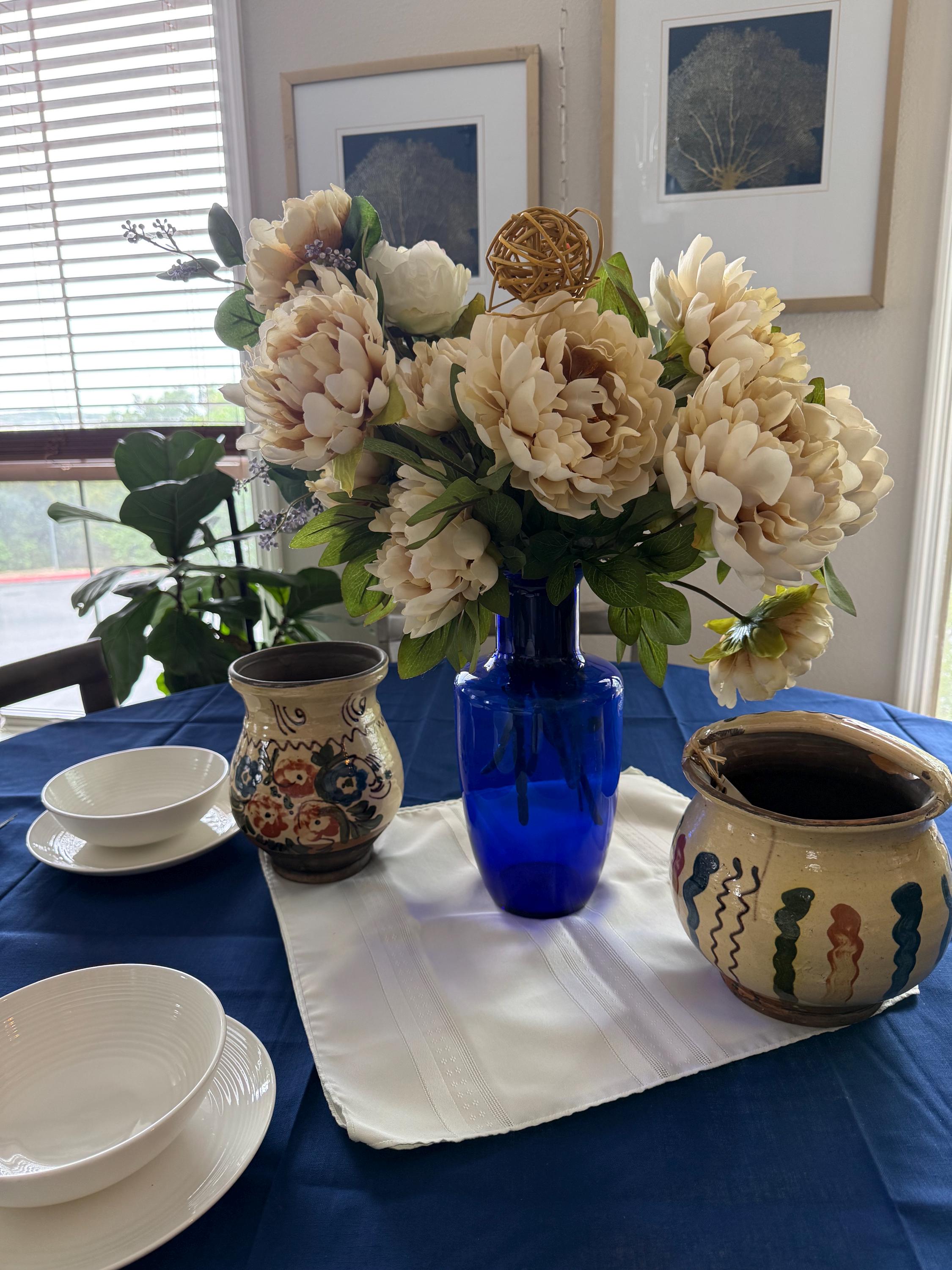 Vintage Italian Cobalt Blue Vase - Etsy